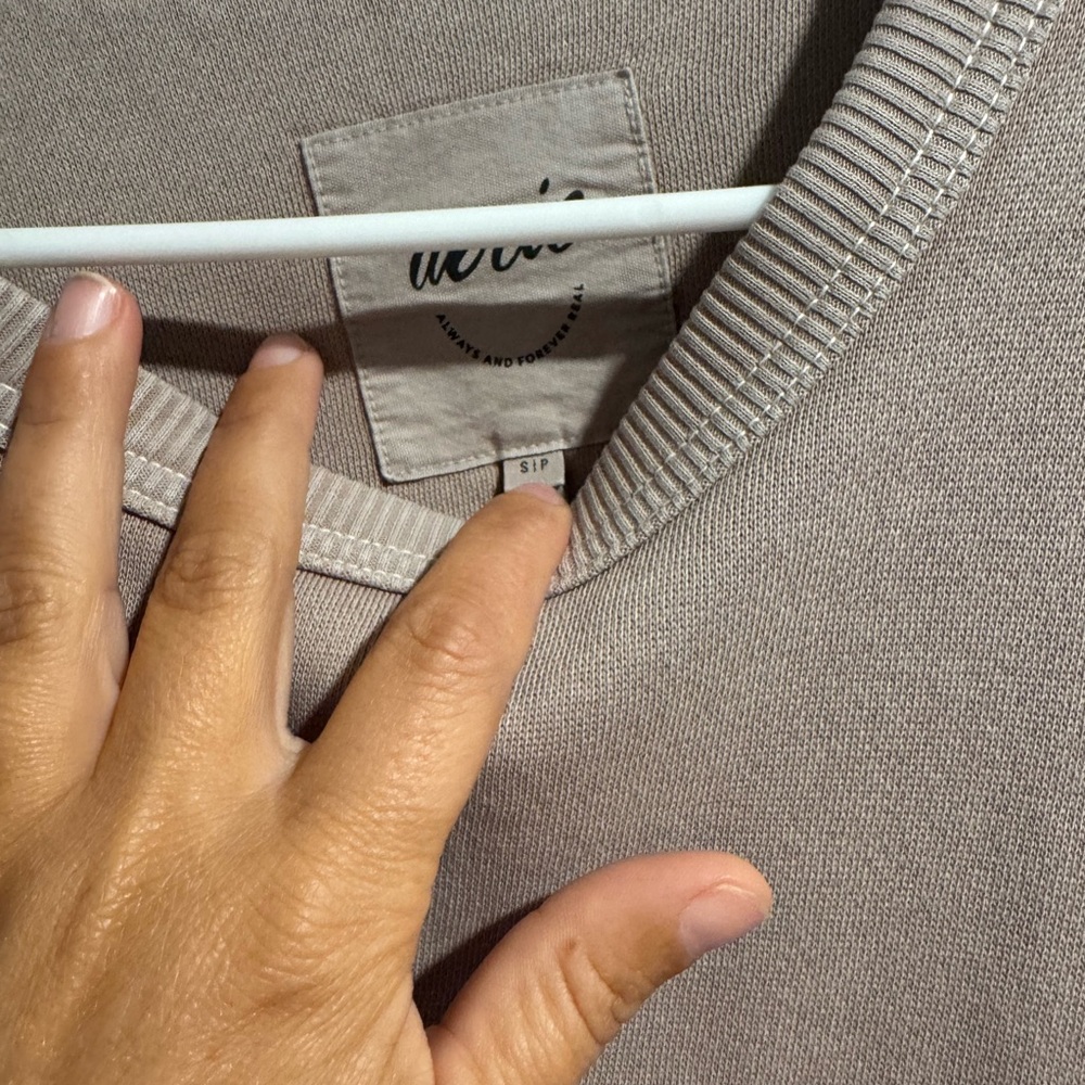 Aerie Soft Gray Knit Top